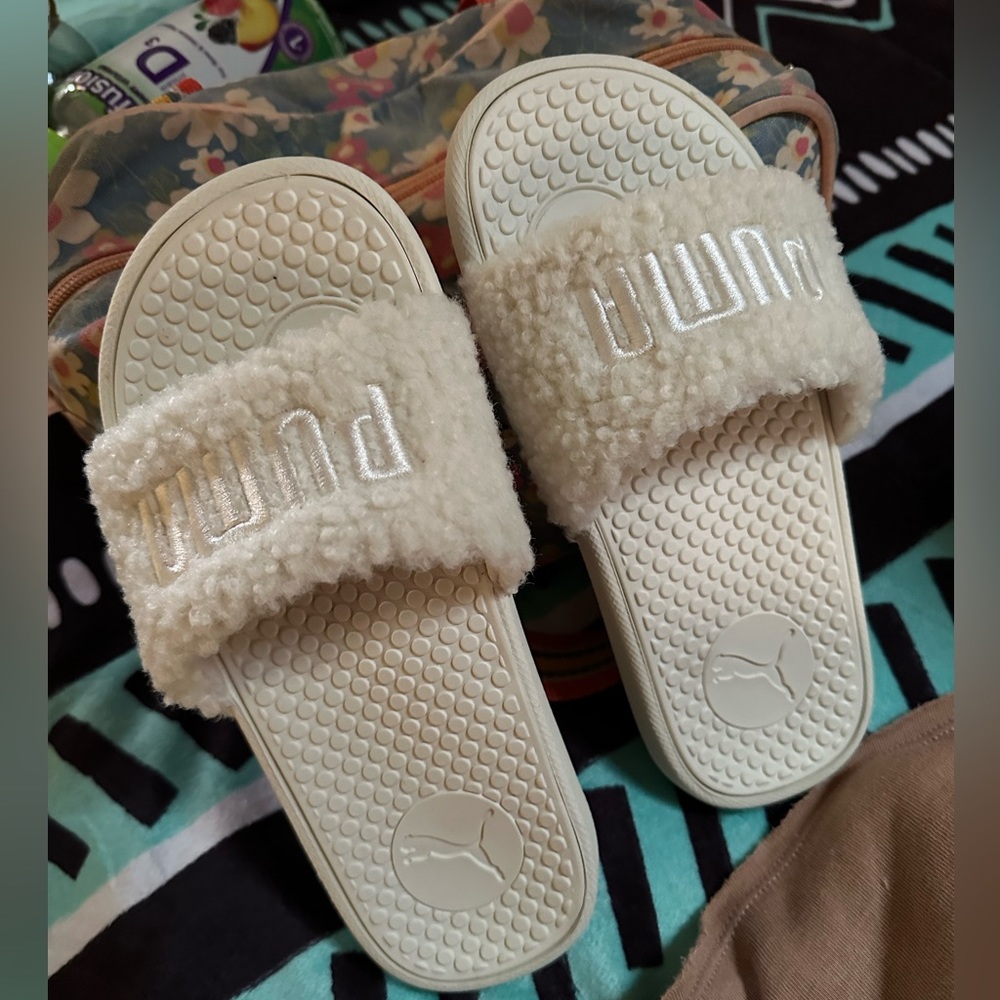 Puma fleece Slides